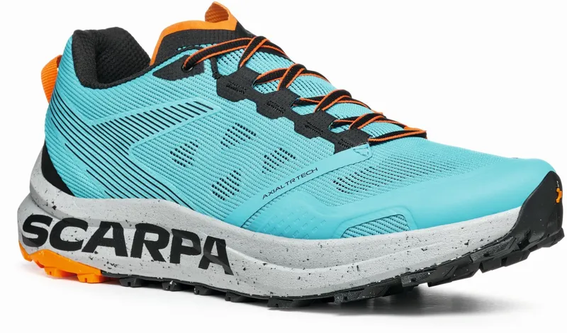 Scarpa Mens Spin Planet Trail Running Shoes - Azure-Black-1